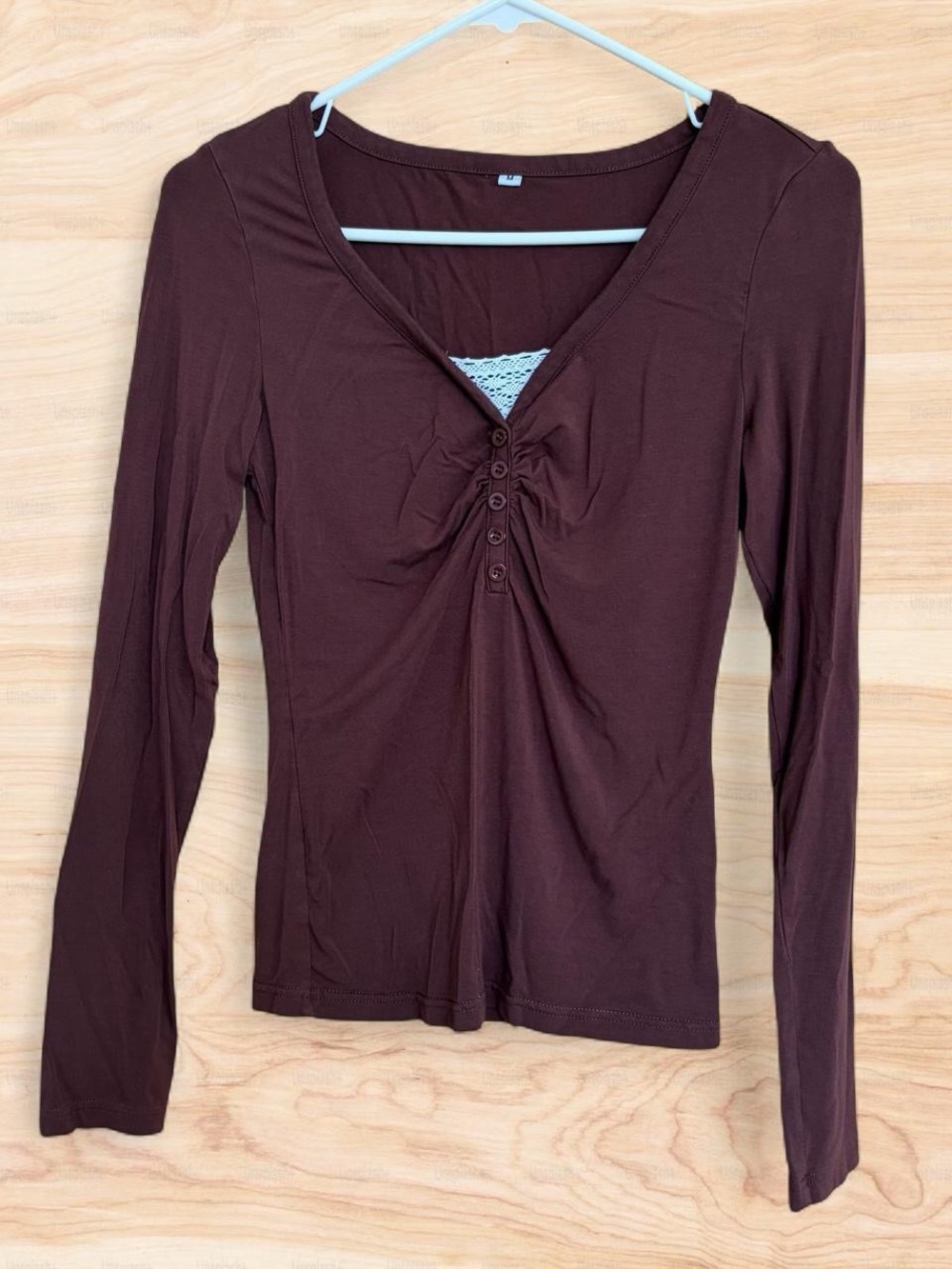 Women’s Brown Long Sleeve Top - Medium